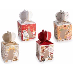 Scatola in carta natalizia...