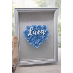 Shadow Box Cornice con Nome...